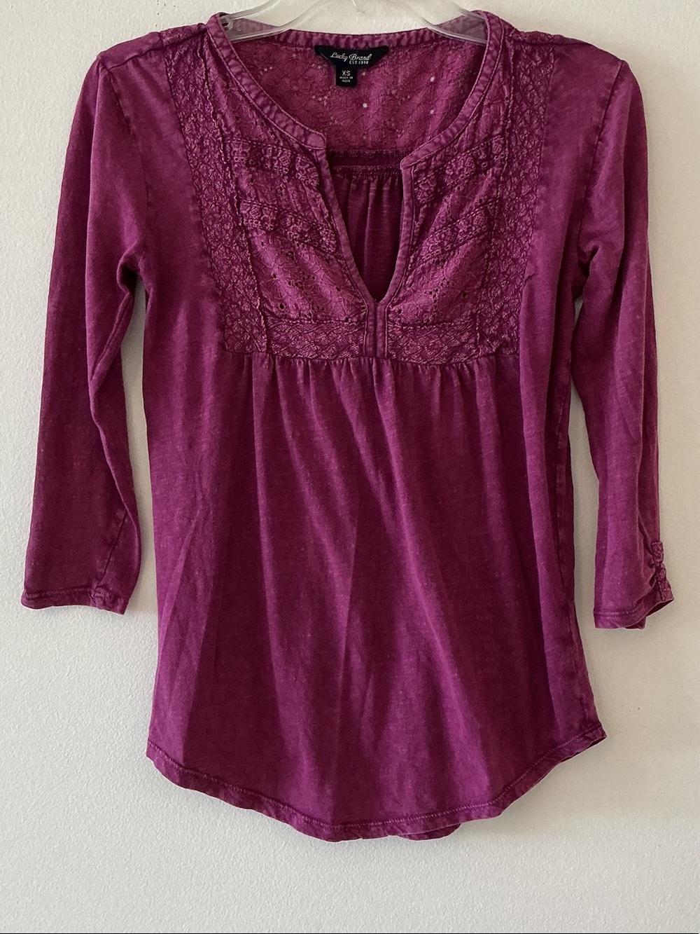 Lucky Brand Top Fuchsia. Sz XS
